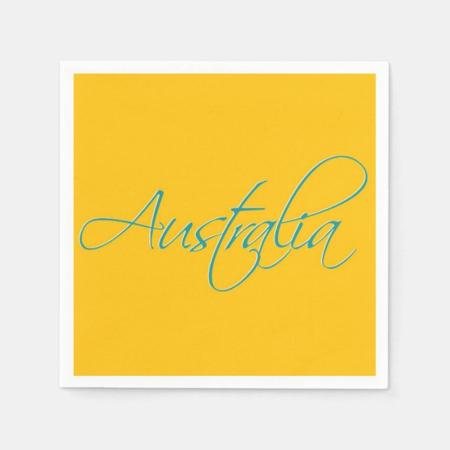 Australia:Travel Paper Napkin (Front)