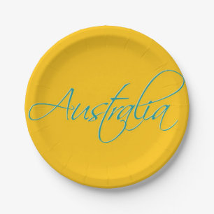 Australia:Travel Paper Plate