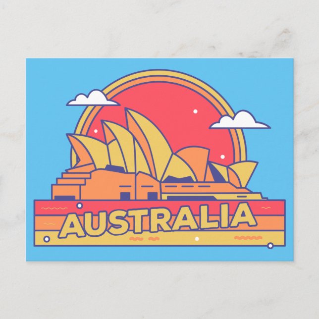 Australia Travel Souvenir Postcard (Front)