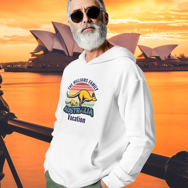 Australia Trip Kangaroo Sunset Custom Hoodie (Creator Uploaded)