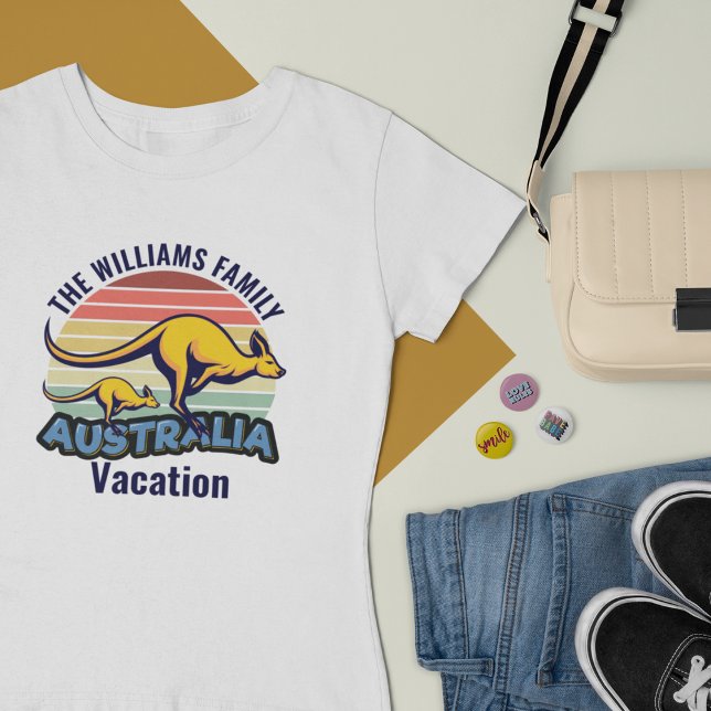 Australia Trip Kangaroo Sunset Custom Women's T-Shirt (Creator Uploaded)