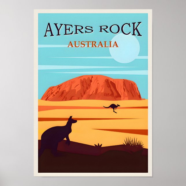 Australia Ulura Travel Poster (Front)