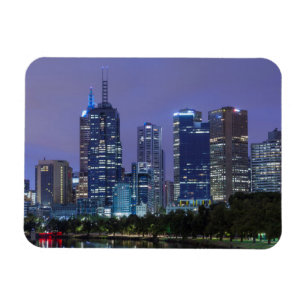 Australia, Victoria, Melbourne, skyline along Magnet