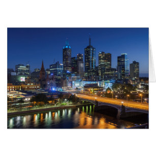 Australia, Victoria, Melbourne, skyline with