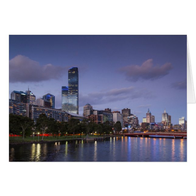 Australia, Victoria, Melbourne, skyline with 2 (Front Horizontal)
