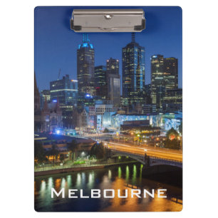 Australia, Victoria, Melbourne, skyline with Clipboard