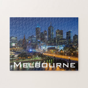 Australia, Victoria, Melbourne, skyline with Jigsaw Puzzle