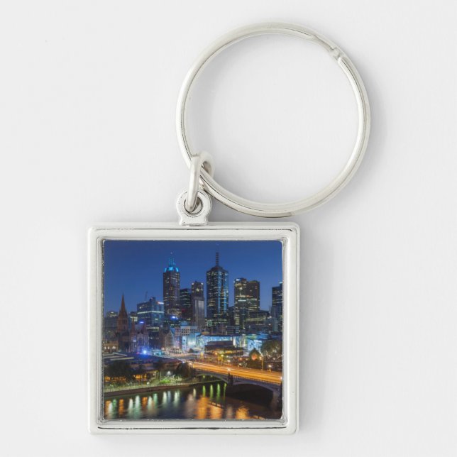 Australia, Victoria, Melbourne, skyline with Key Ring (Front)