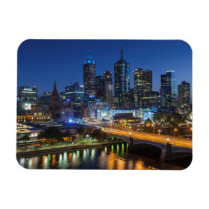 Australia, Victoria, Melbourne, skyline with Magnet