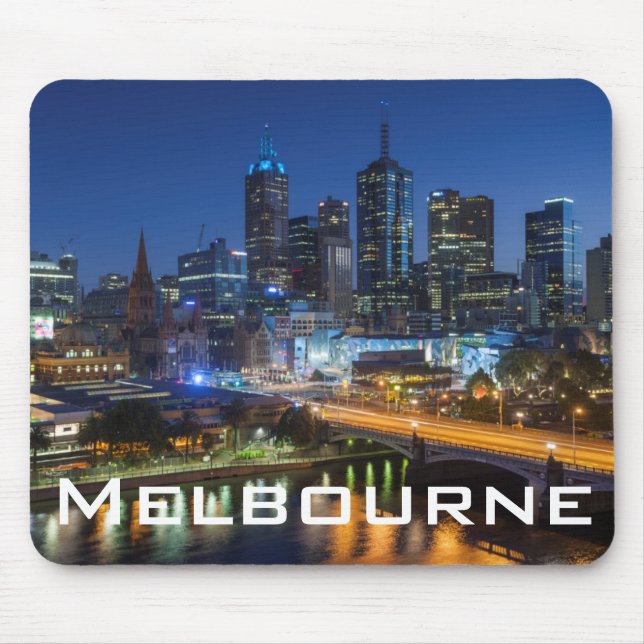 Australia, Victoria, Melbourne, skyline with Mouse Pad (Front)