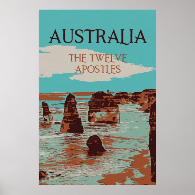 Australia, Victoria, Twelve Apostles coast Poster (Front)