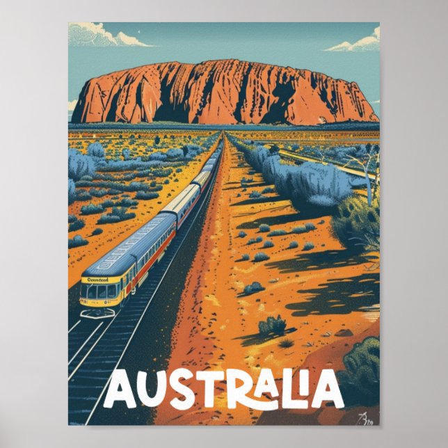 Australia Vintage Famous Travel Place Poster (Front)