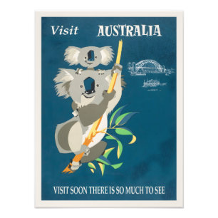 Australia vintage poster