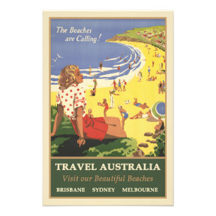 Australia vintage poster
