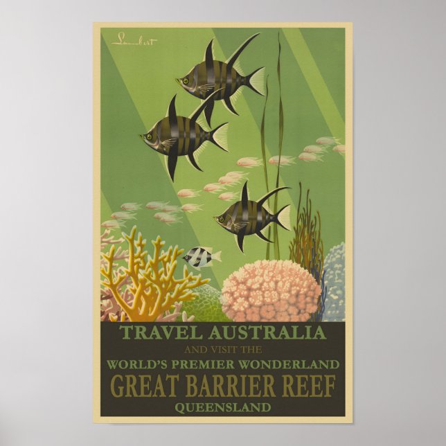 Australia vintage poster (Front)