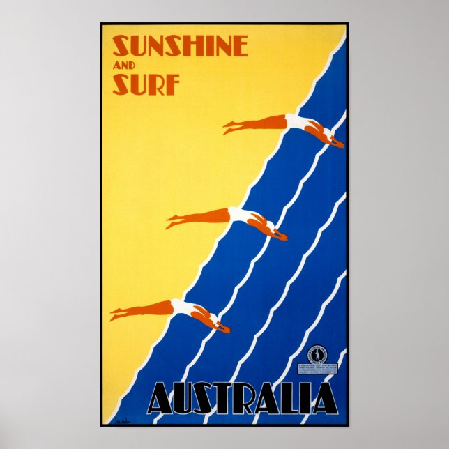 Australia Vintage Poster Restored (Front)
