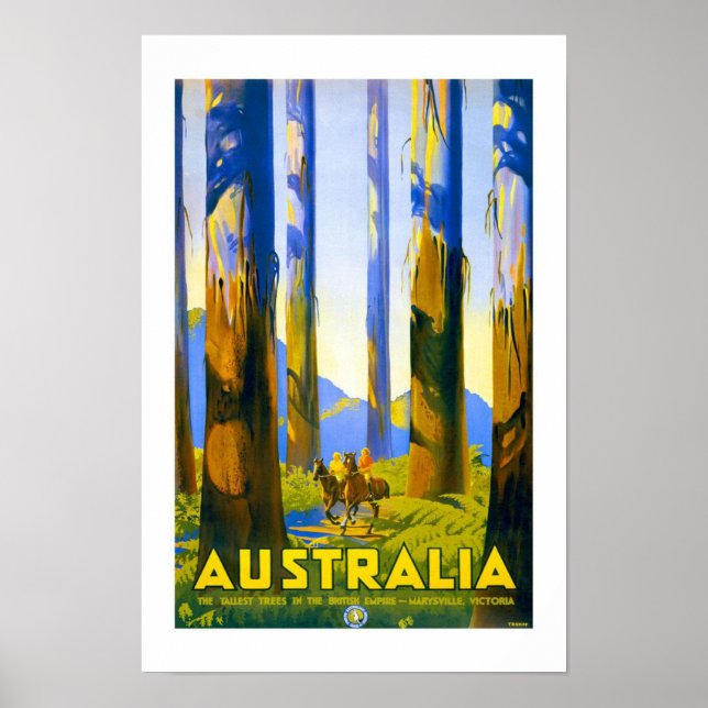 Australia Vintage Travel Poster (Front)