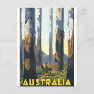 Australia Vintage Travel Poster Postcard