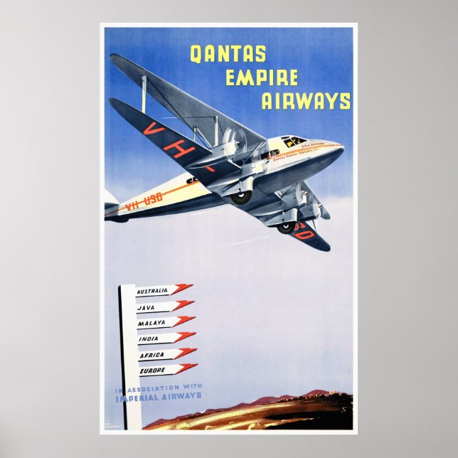 Australia Vintage Travel Poster Restored (Front)