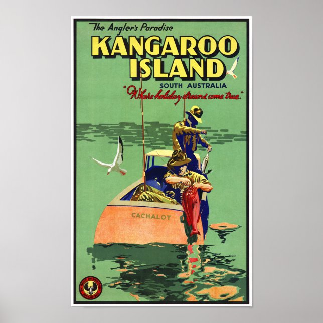 Australia Vintage Travel Poster Restored (Front)