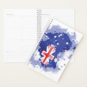 Australia Watercolor Map Planner