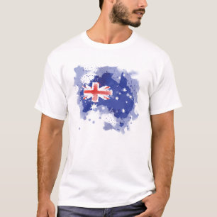 Australia Watercolor Map T-Shirt