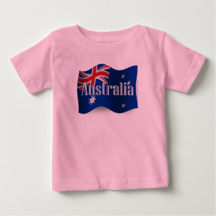 Australia Waving Flag Baby T-Shirt
