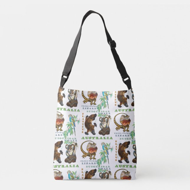 Australia wildlife crossbody bag (Back)