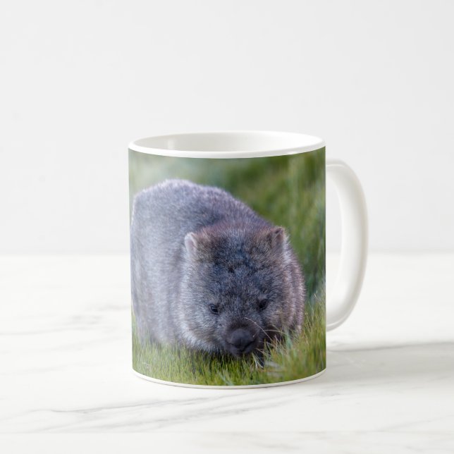 Australia Wombat Cute Personalised Photo Coffee Mug (Front Right)