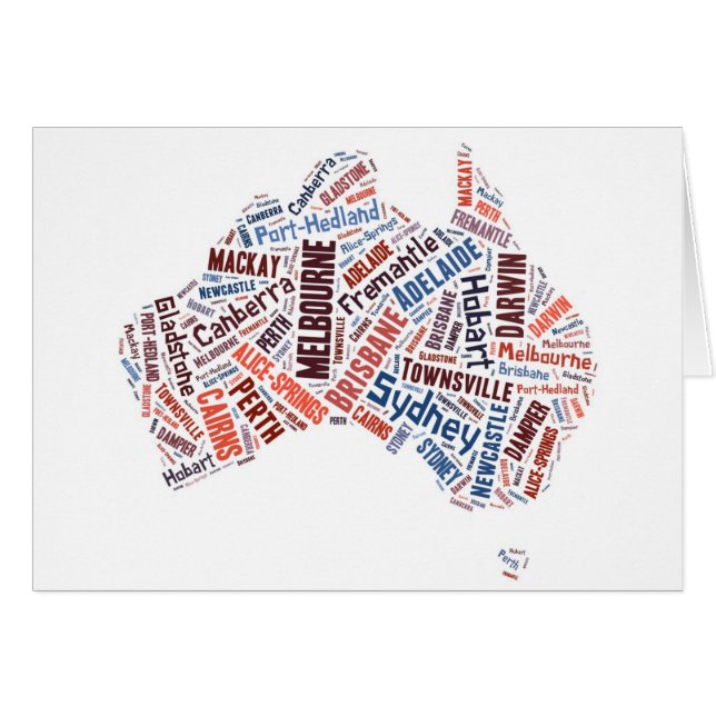 Australia Word Art (Front Horizontal)
