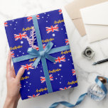 Australia Wrapping Paper, Aussie, Australian Flag Wrapping Paper<br><div class="desc">Wrapping Paper: Australian Flag gifts wrapping & Australia - love my country,  patriots / sports fans</div>