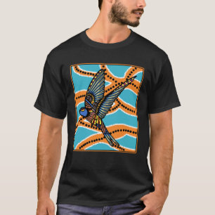 Australian Aborginial Artwork  Bird of Paradise T-Shirt