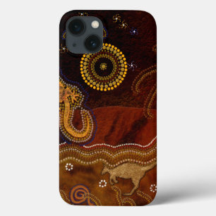 Australian Aboriginal Art Design iPhone 13 Case