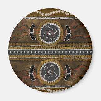 Australian Aboriginal Art - Food Gathering Magnet