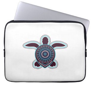 Australian Aboriginal Art Turtle Laptop Sleeve