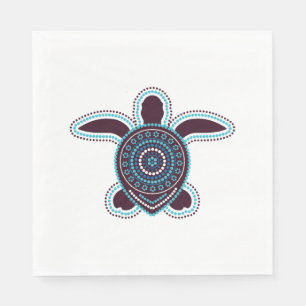 Australian Aboriginal Art Turtle Napkin