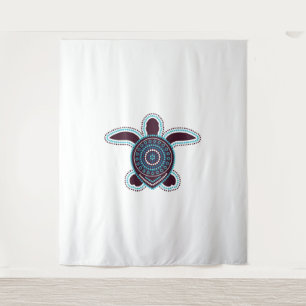 Australian Aboriginal Art Turtle Tapestry