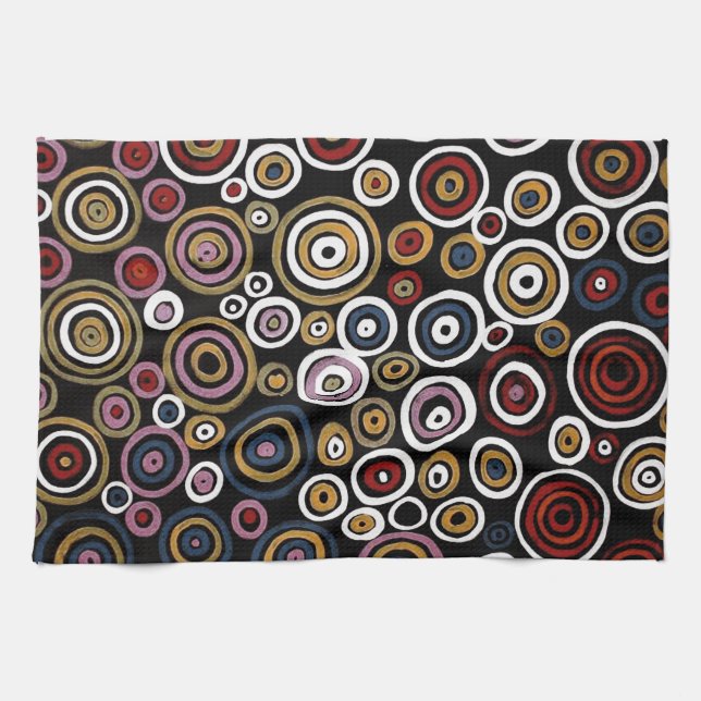 Australian Aboriginal Artists Soakage Tea Towel (Horizontal)