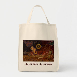 Australian Aboriginal Aussie Desert Art Bag