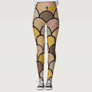 Australian Aboriginal: Colourful Dotted Vintage Leggings