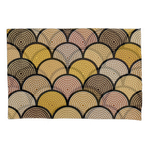 Australian Aboriginal: Colourful Dotted Vintage Pillowcase