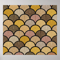 Australian Aboriginal: Colourful Dotted Vintage