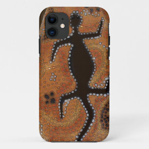Australian Aboriginal Desert Goanna Art iPhone 11 Case