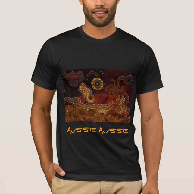 Australian Aboriginal Desert Heat Tees (Front)