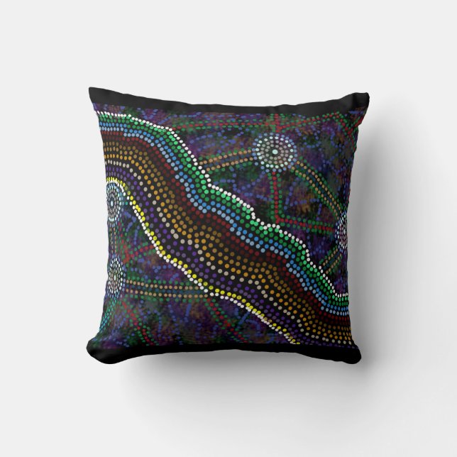 Australian Aboriginal Design Cushion (Front)