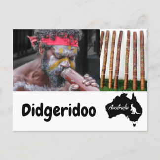 Australian Aboriginal Didgeridoo Postcard