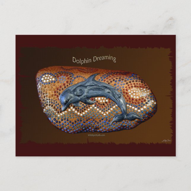 Australian Aboriginal Dolphin Dreaming Postcard (Front)