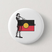 Australian Aboriginal Flag And Aborigin