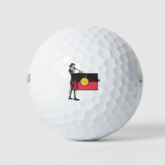 Australian Aboriginal Flag And Aborigin Golf Balls
