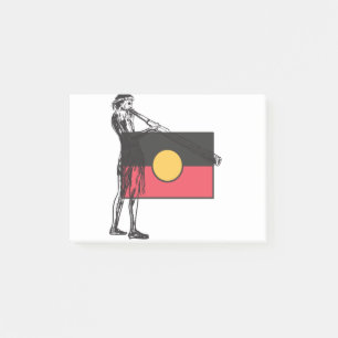 Australian Aboriginal Flag And Aborigin Post-it Notes